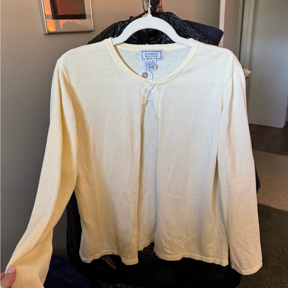 Jennifer Moore Light Yellow Girl’s Knit Cardigan